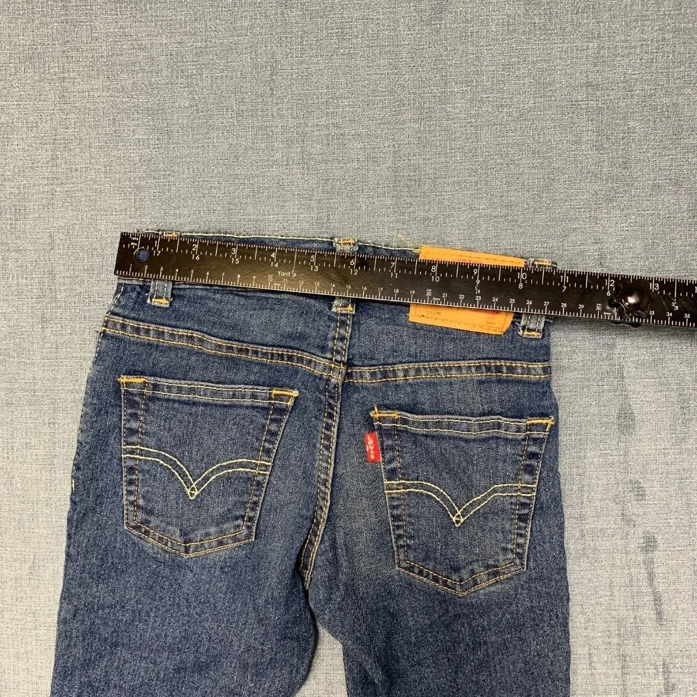 Levi's 511 Slim Fit Jeans Boys 6 Blue Denim Cotton Stretch Casual Straight Leg